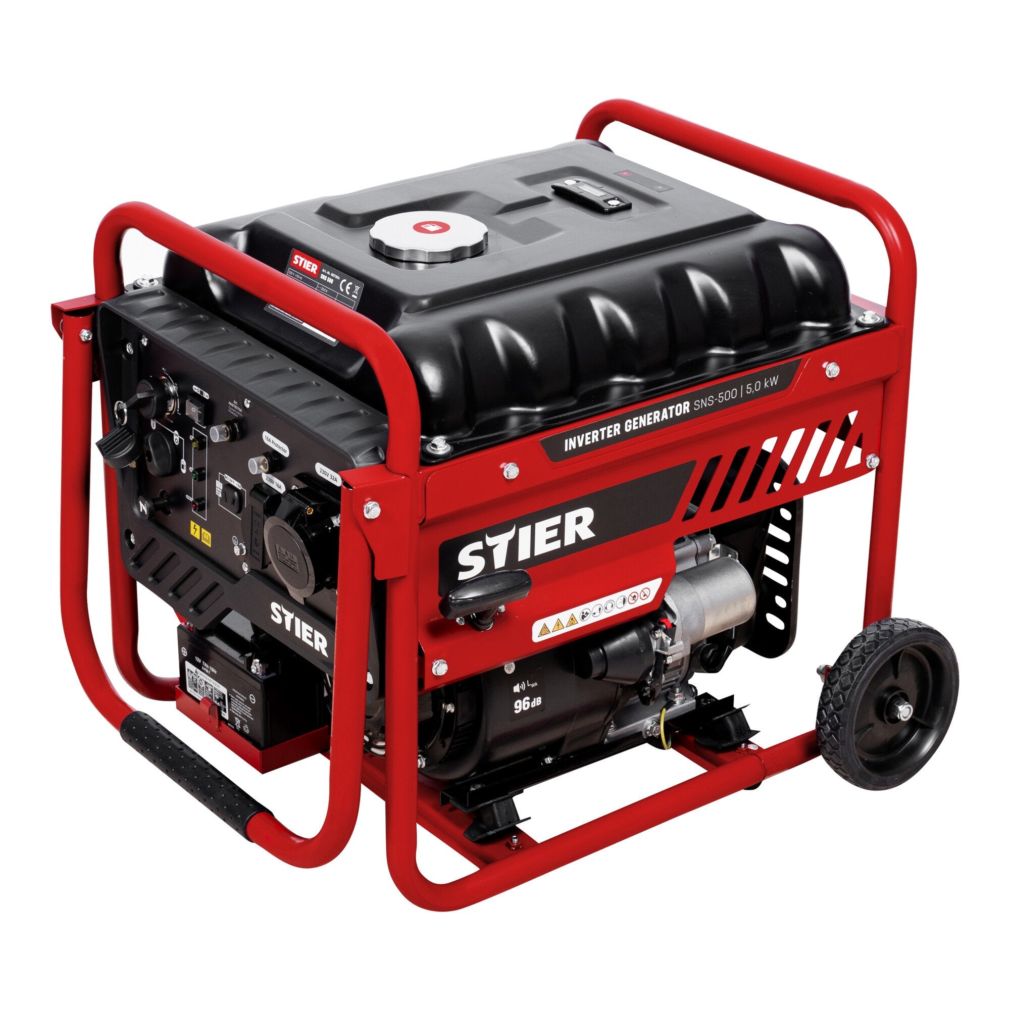 STIER Inverter Stromerzeuger SNS-500 5,0 kW 75 dB(A) Stromgerenator Benzin