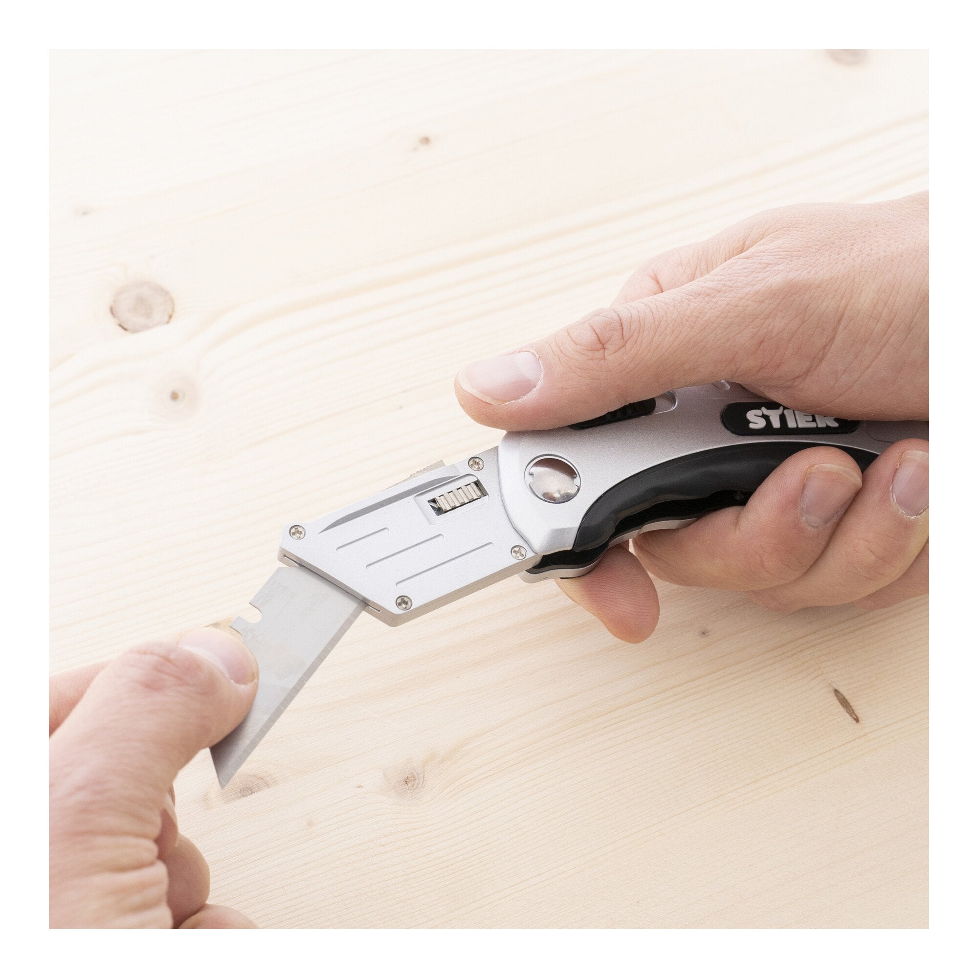 STIER folding knife cutter knife work knife folding mechanism interchangeable
