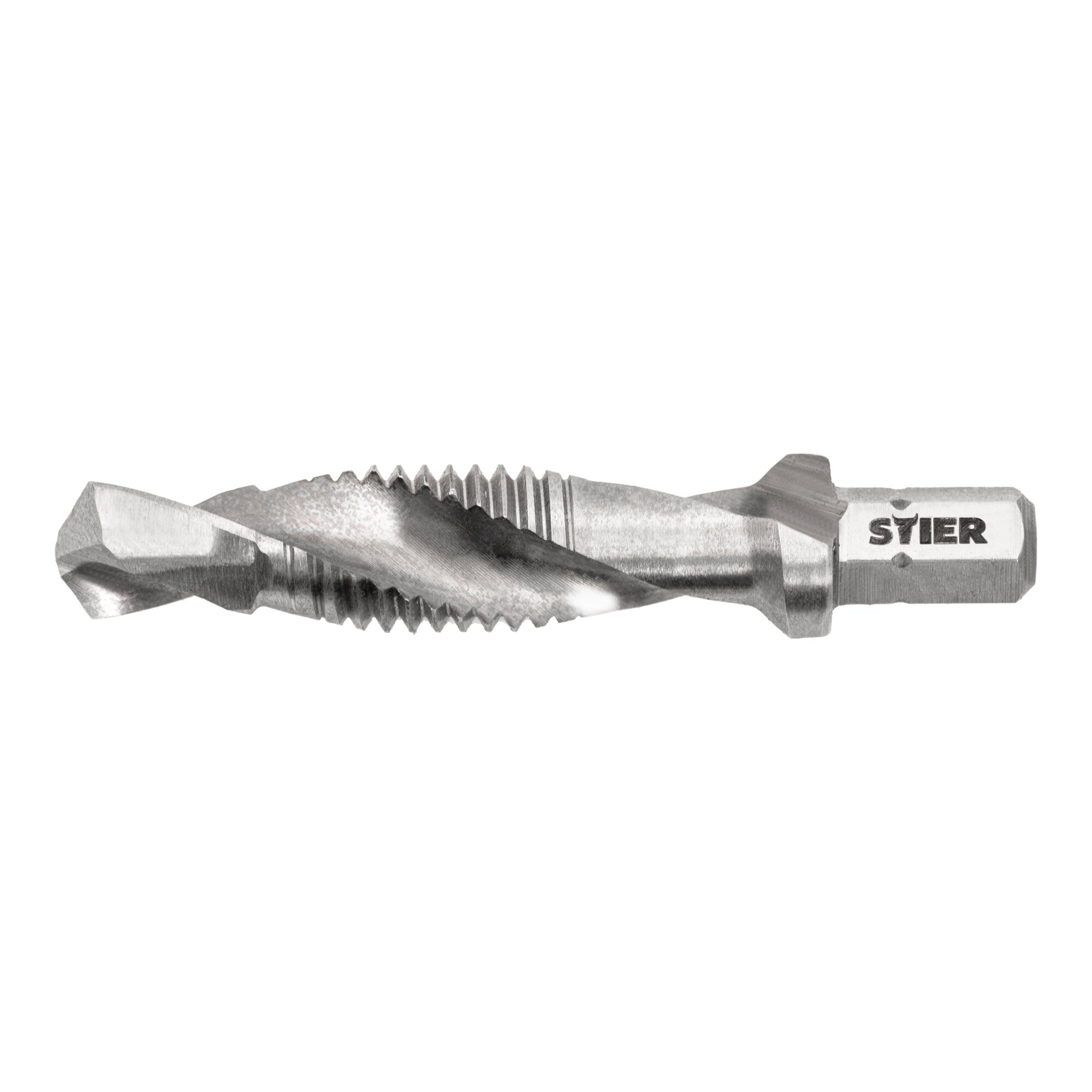 STIER Kombigewindebohrer Bit M3 bis M10 DIN 3126 HSS-G 1/4"-Sechskant