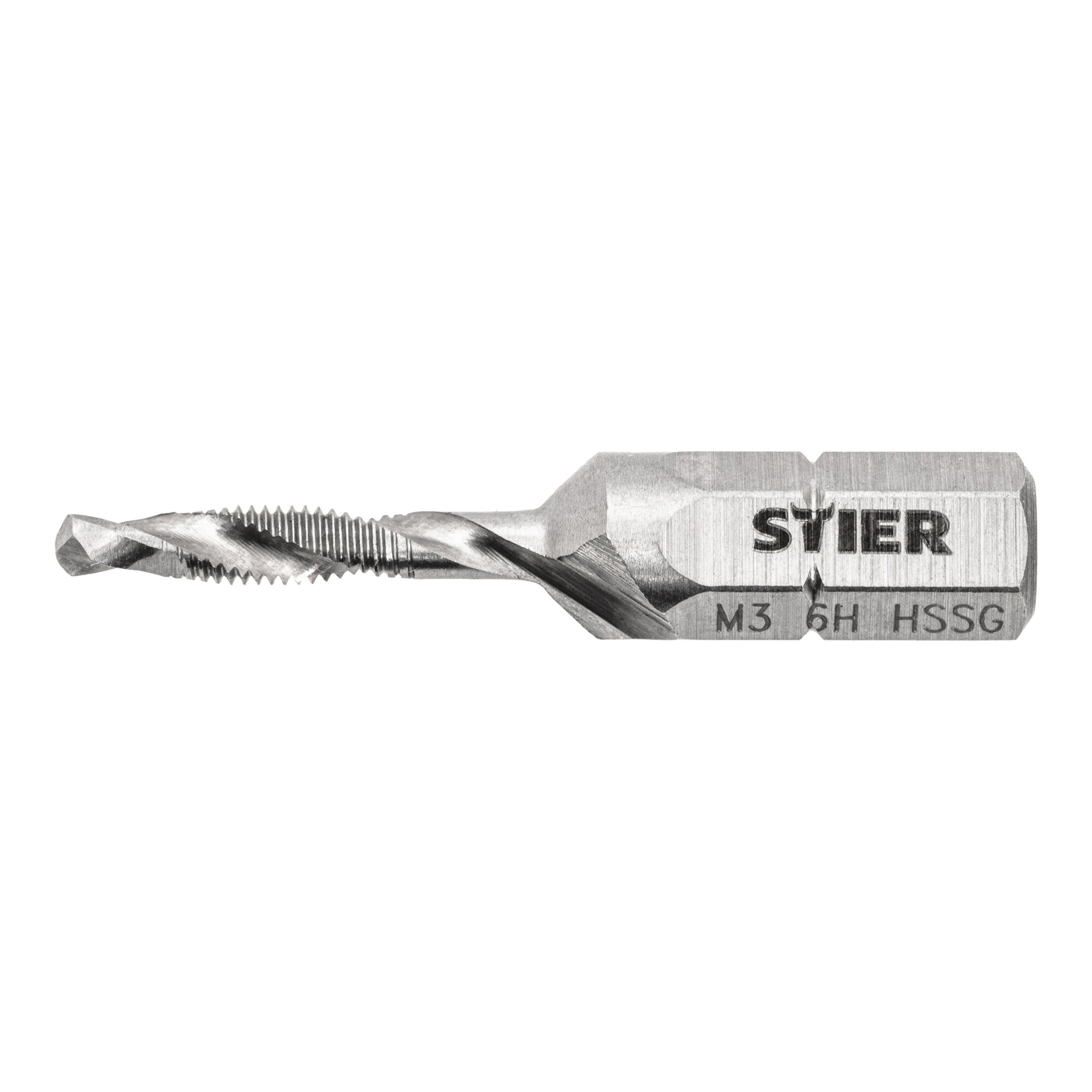 STIER Kombigewindebohrer Bit M3 bis M10 DIN 3126 HSS-G 1/4"-Sechskant