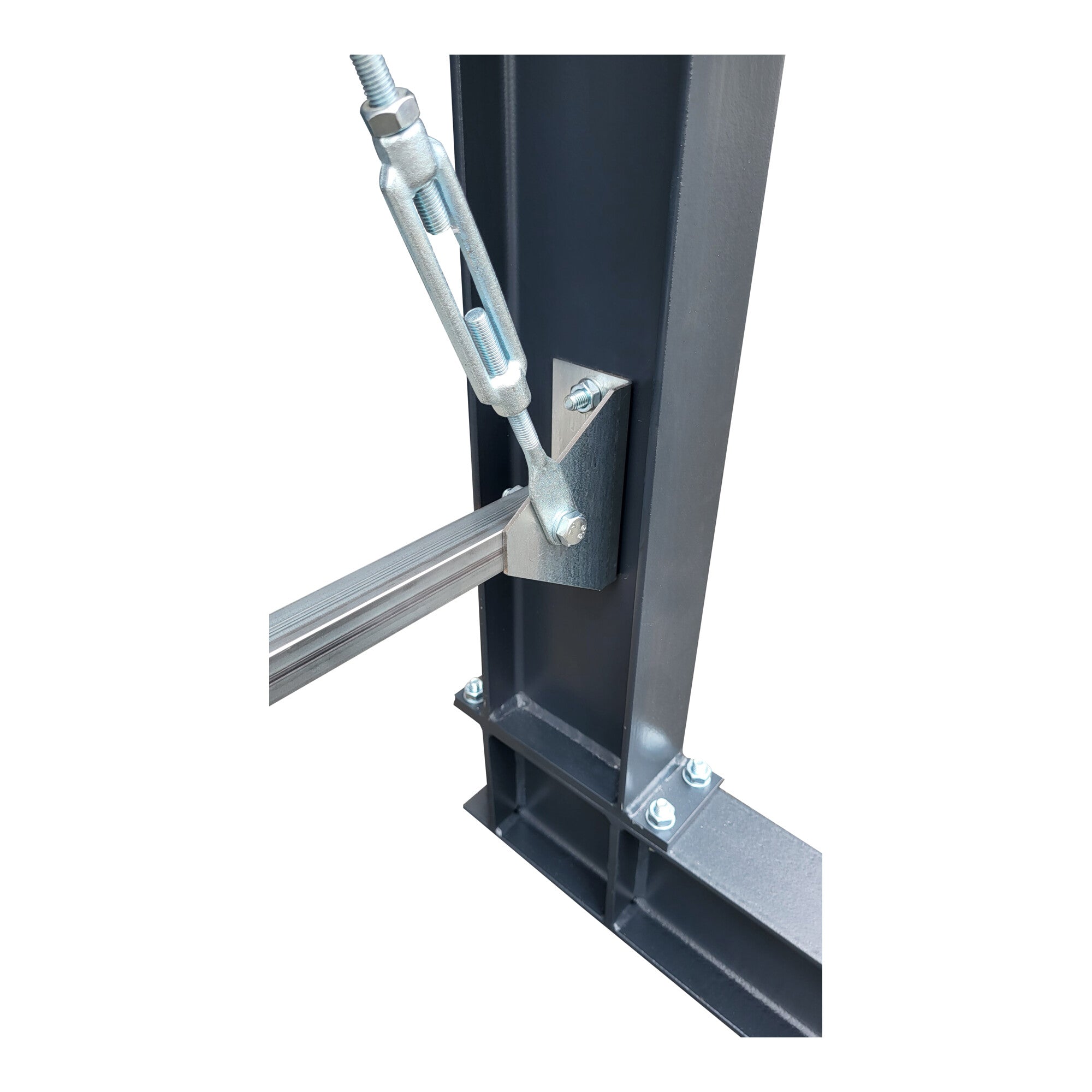STIER Kragarmregal schraubbar doppelseitig 1 Feld mit 4 Ebenen 1280x3530x400mm