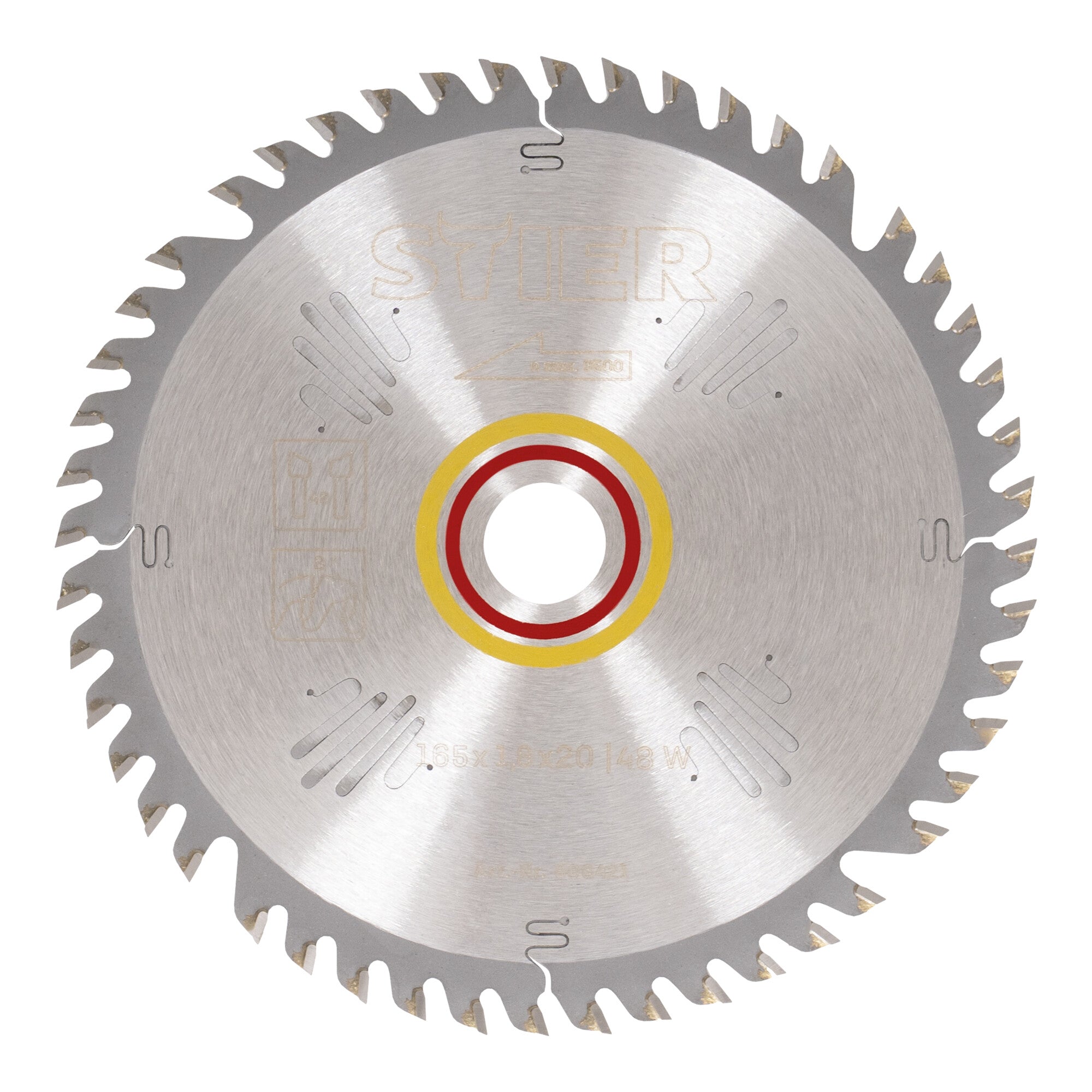 STIER circular saw blade wood 165 x 1.8 x 20 48W 8° chip angle