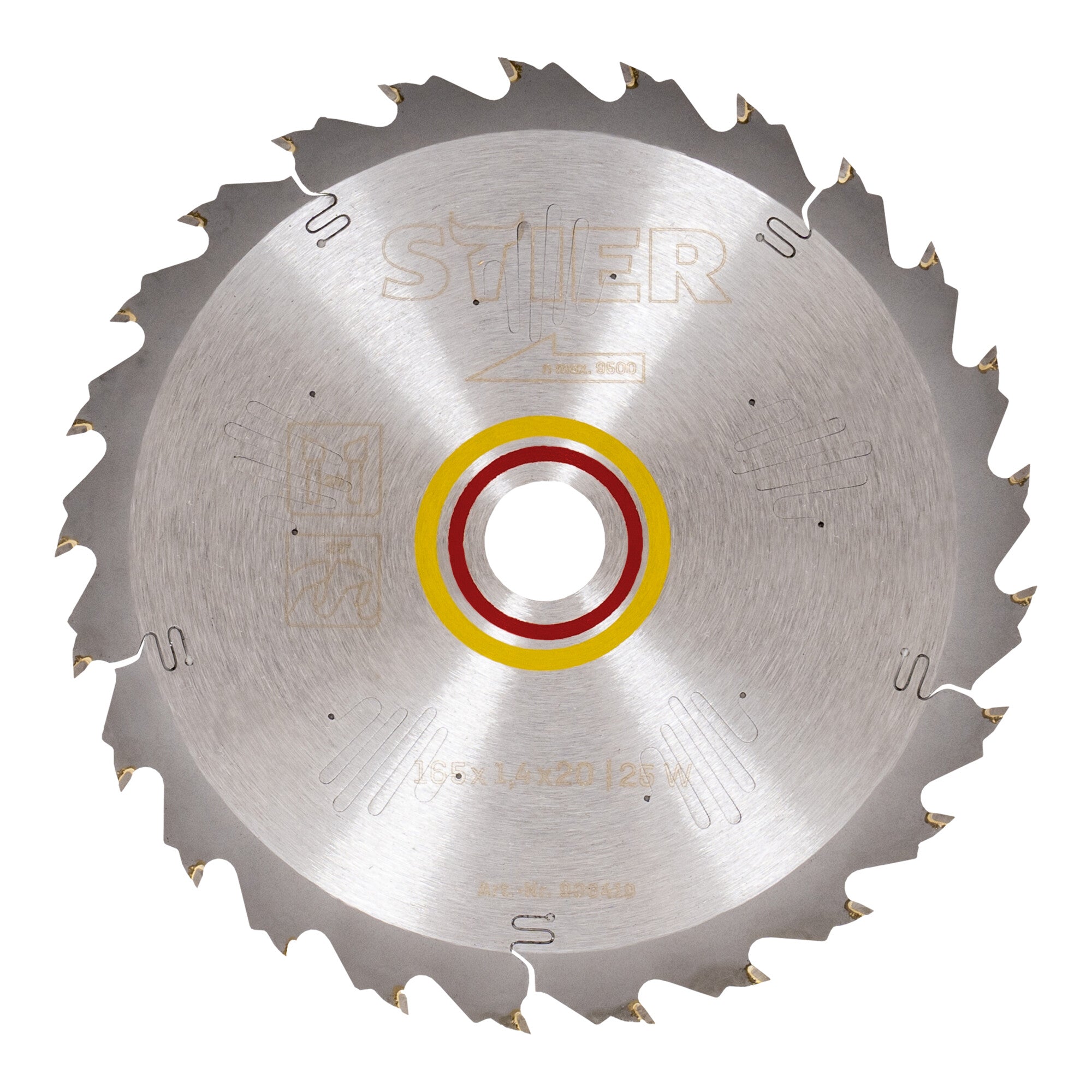STIER circular saw blade wood 165 x 1.9 x 20 25W 23° chip angle