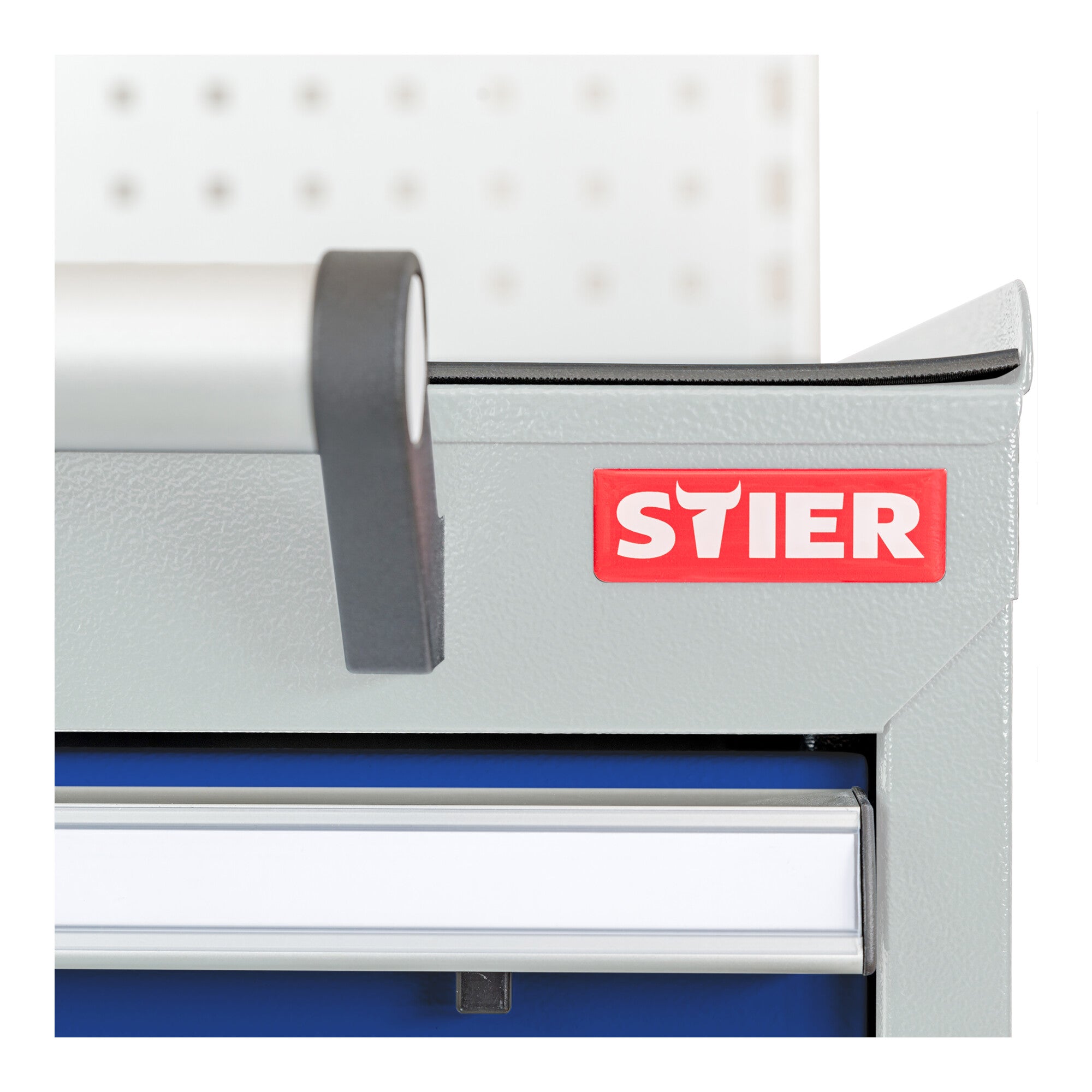 STIER Mobiler Schubladenschrank mit 6 Schubladen, 600x575x1090, Enzianblau und