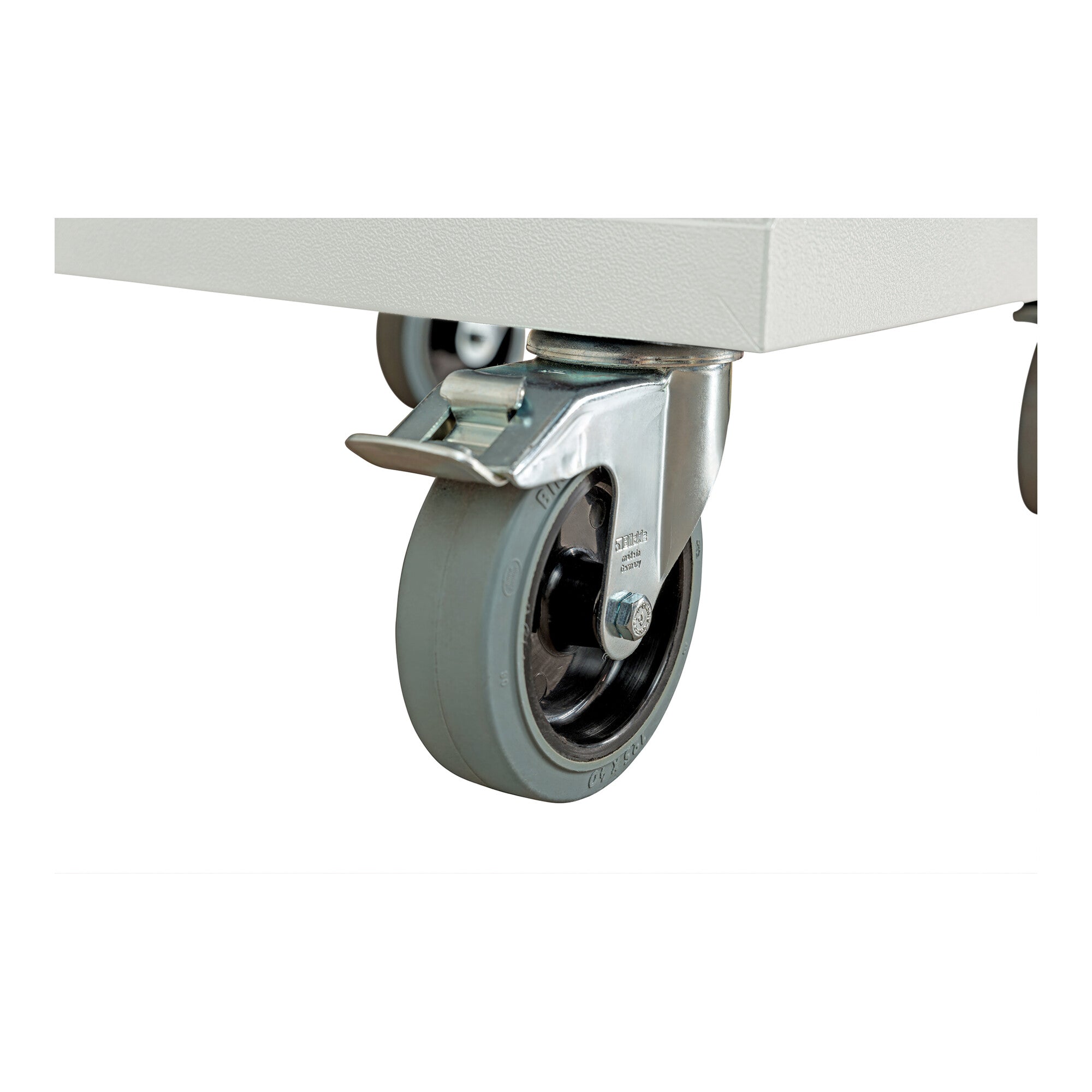 STIER Mobiler Schubladenschrank mit 6 Schubladen, 600x575x1090, Enzianblau und