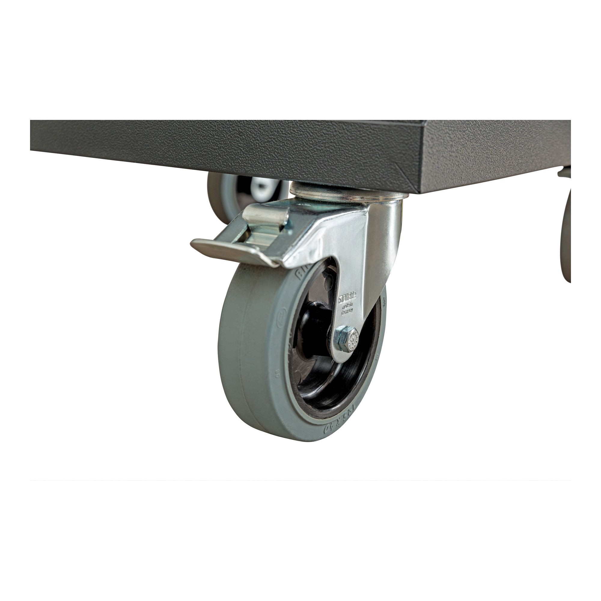 STIER Mobiler Schubladenschrank mit 6 Schubladen, 600x575x1090, Lichtgrau und