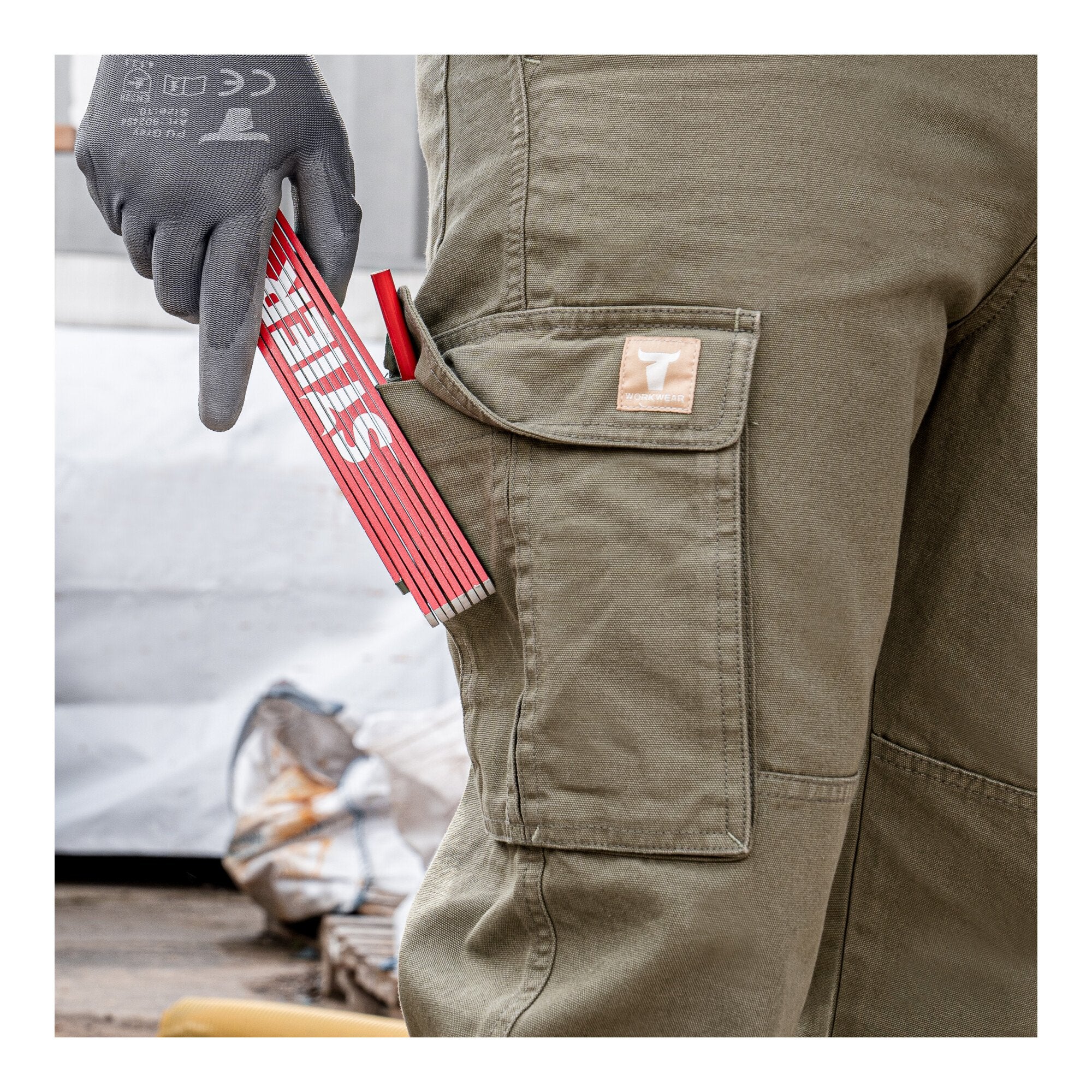 STIER Multipocket Cargo Pants essential bci cotton 36/34 Olive