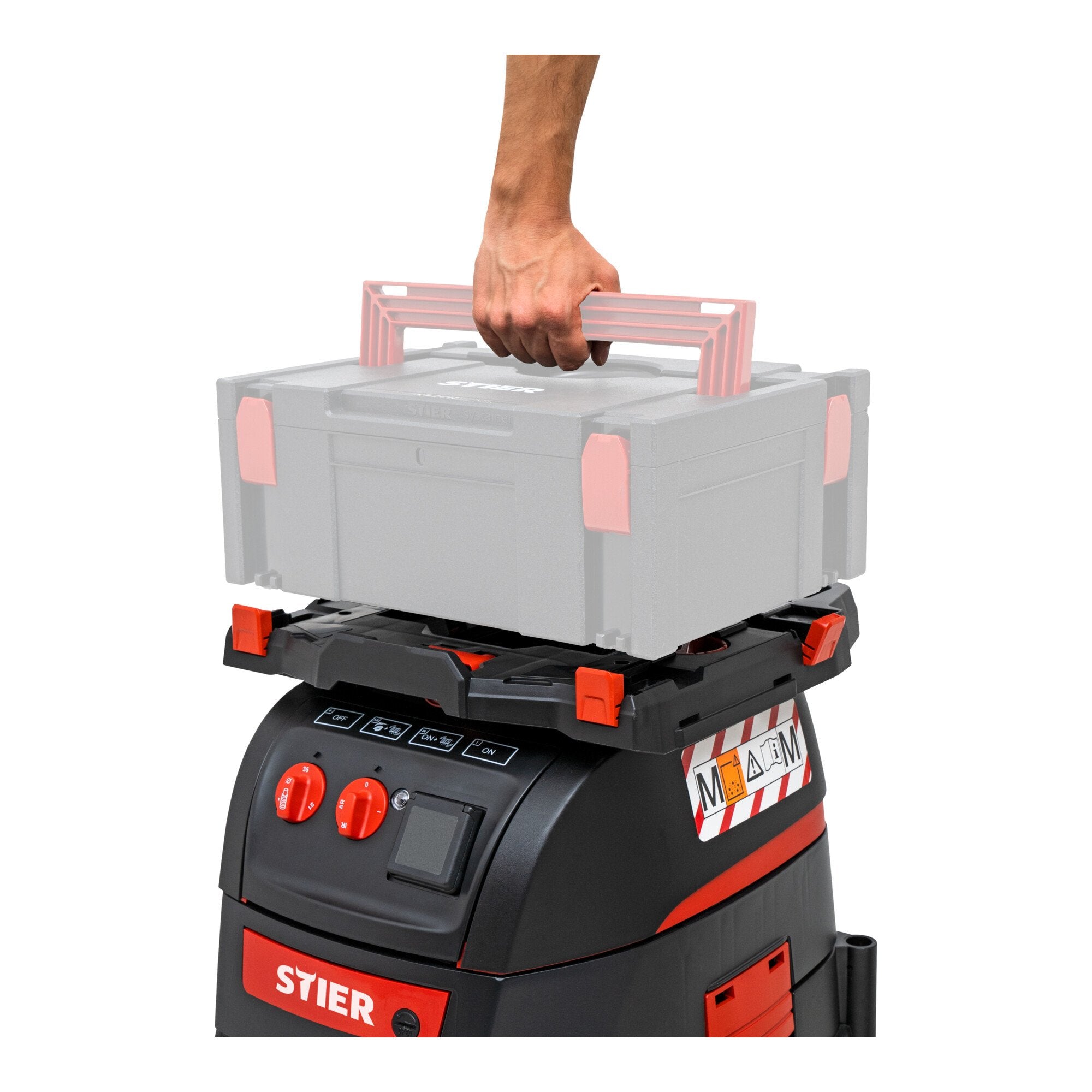STIER wet/dry vacuum cleaner ABS-35M Premium 1400W pulse filter cleaning