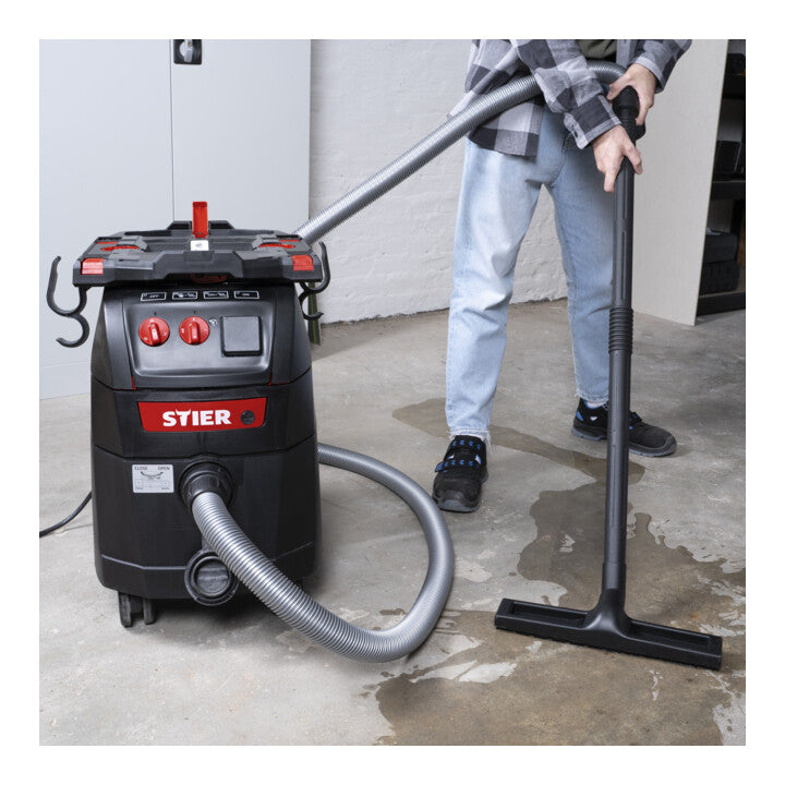 STIER wet/dry vacuum cleaner ABS-35M Premium 1400W pulse filter cleaning
