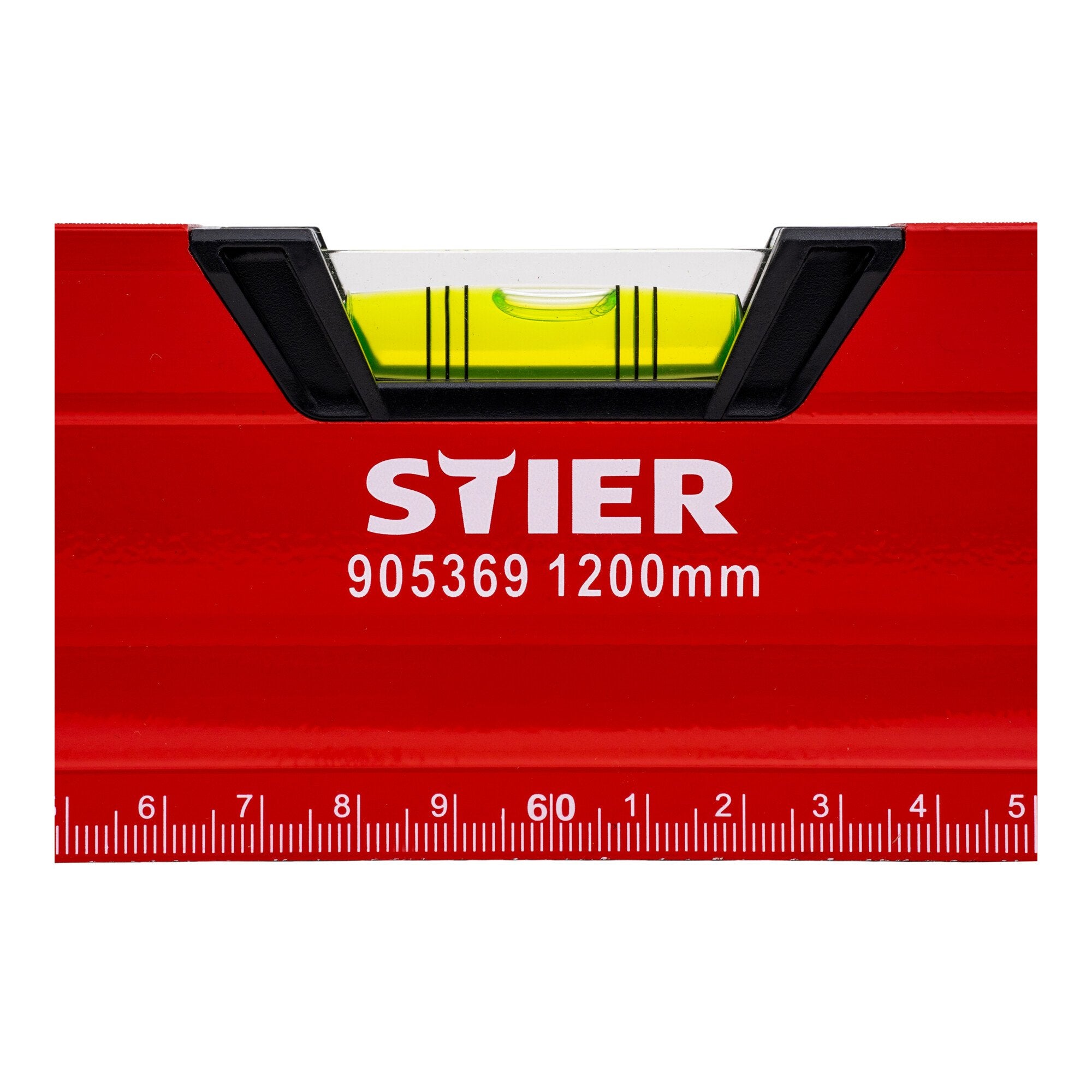 STIER Premium Wasserwaage mit Magnet und drei Libellen 40 bis 200 cm