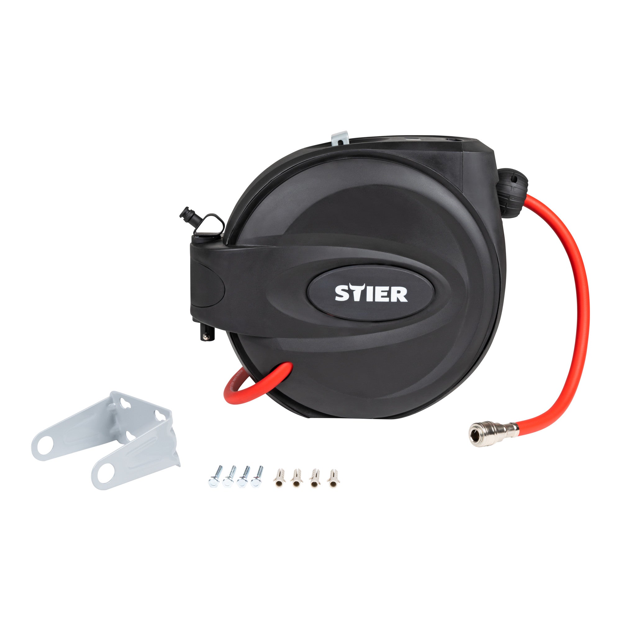 STIER Druckluft-Schlauchtrommel SST-15 Druckluftschlauch Schlauchaufroller 15m
