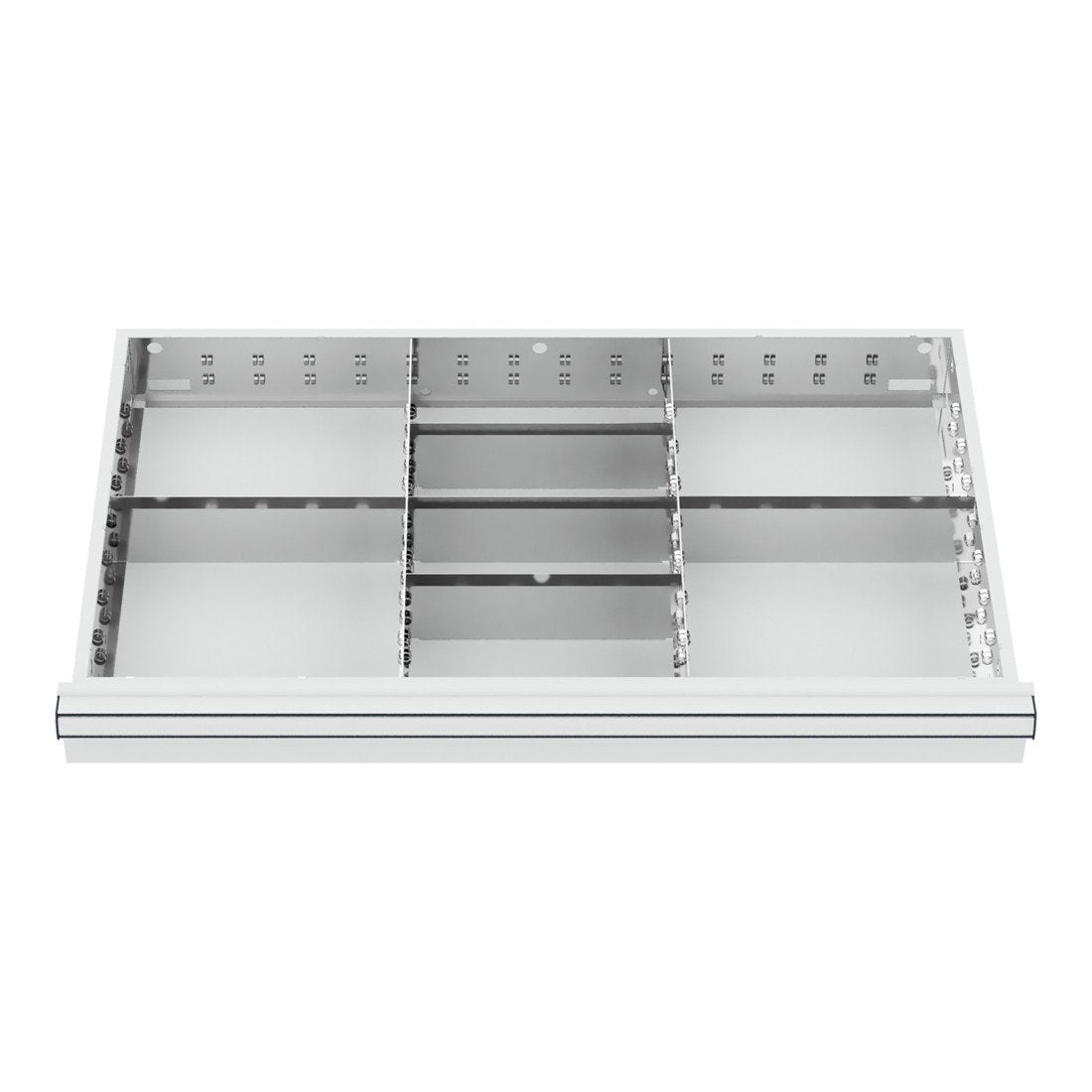 STIER Schubladeneinteilung Metalleinteilung BLH 75 mm Innenmaß 800x450 mm 8