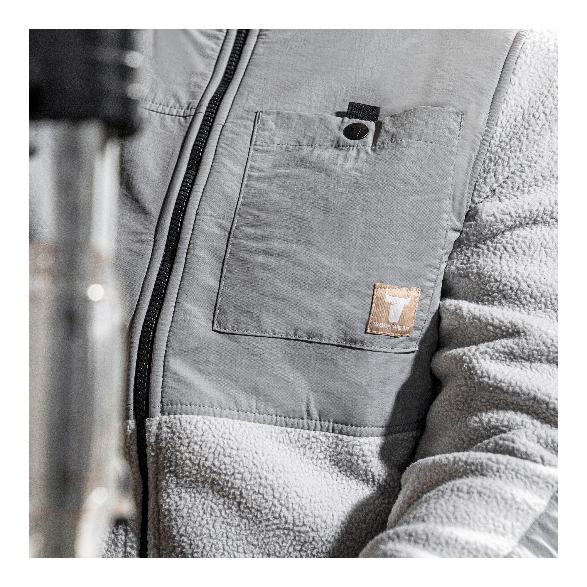 STIER Sherpa Fleece L Ice Grey