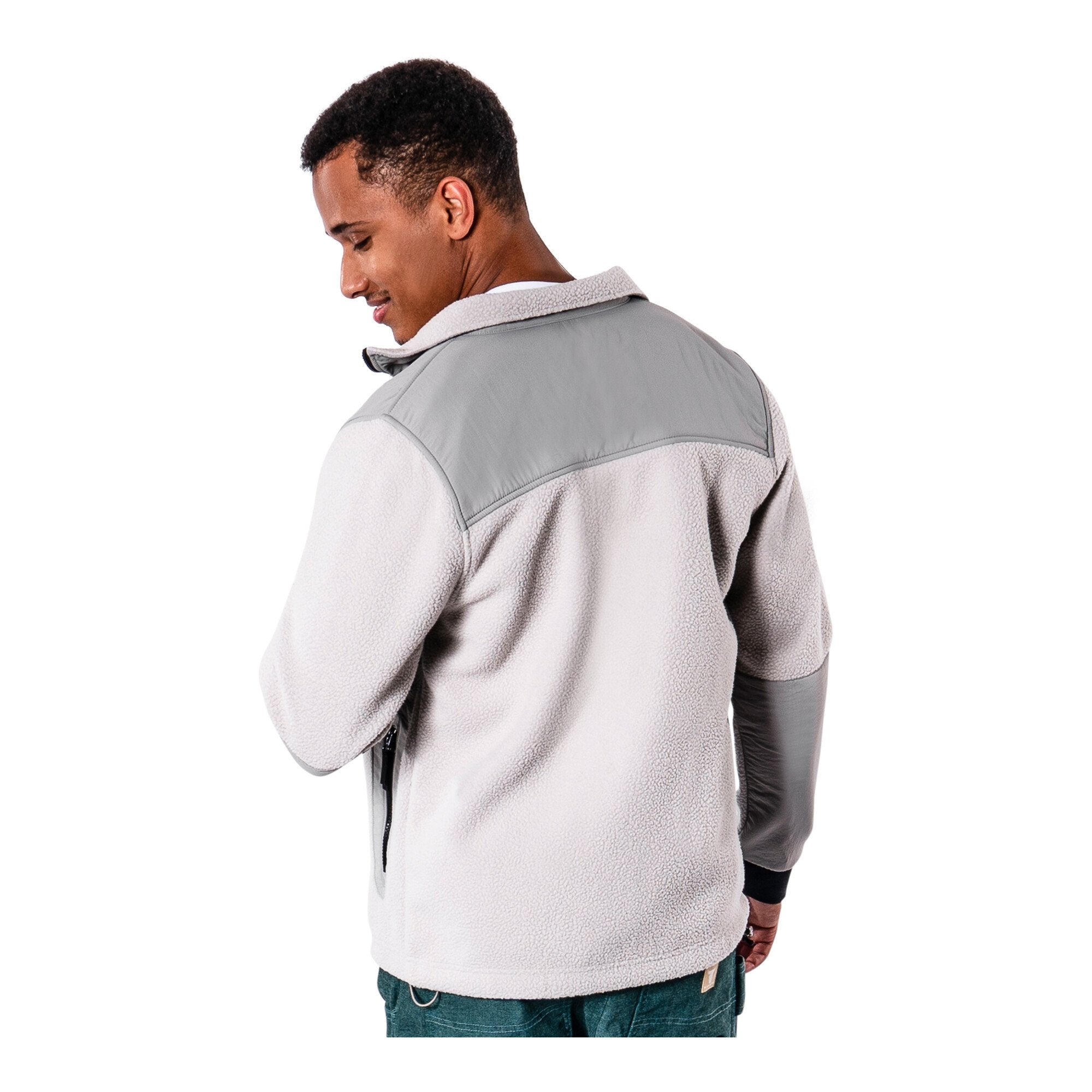 STIER Sherpa Fleece L Ice Grey