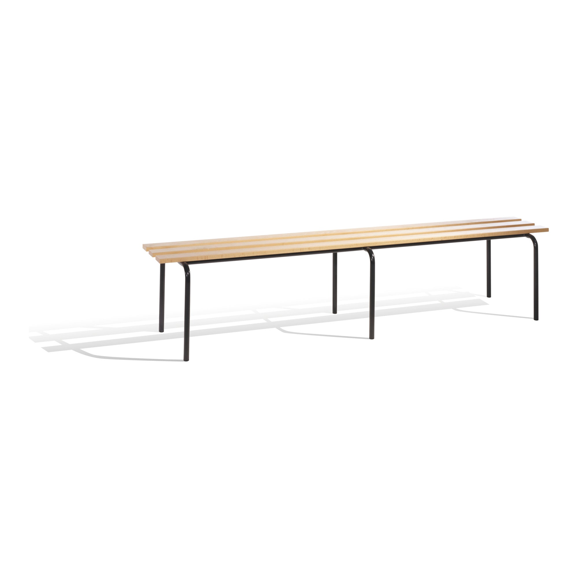 STIER Sitzbank stapelbar mit Buchenholzleisten 460x1200x460mm