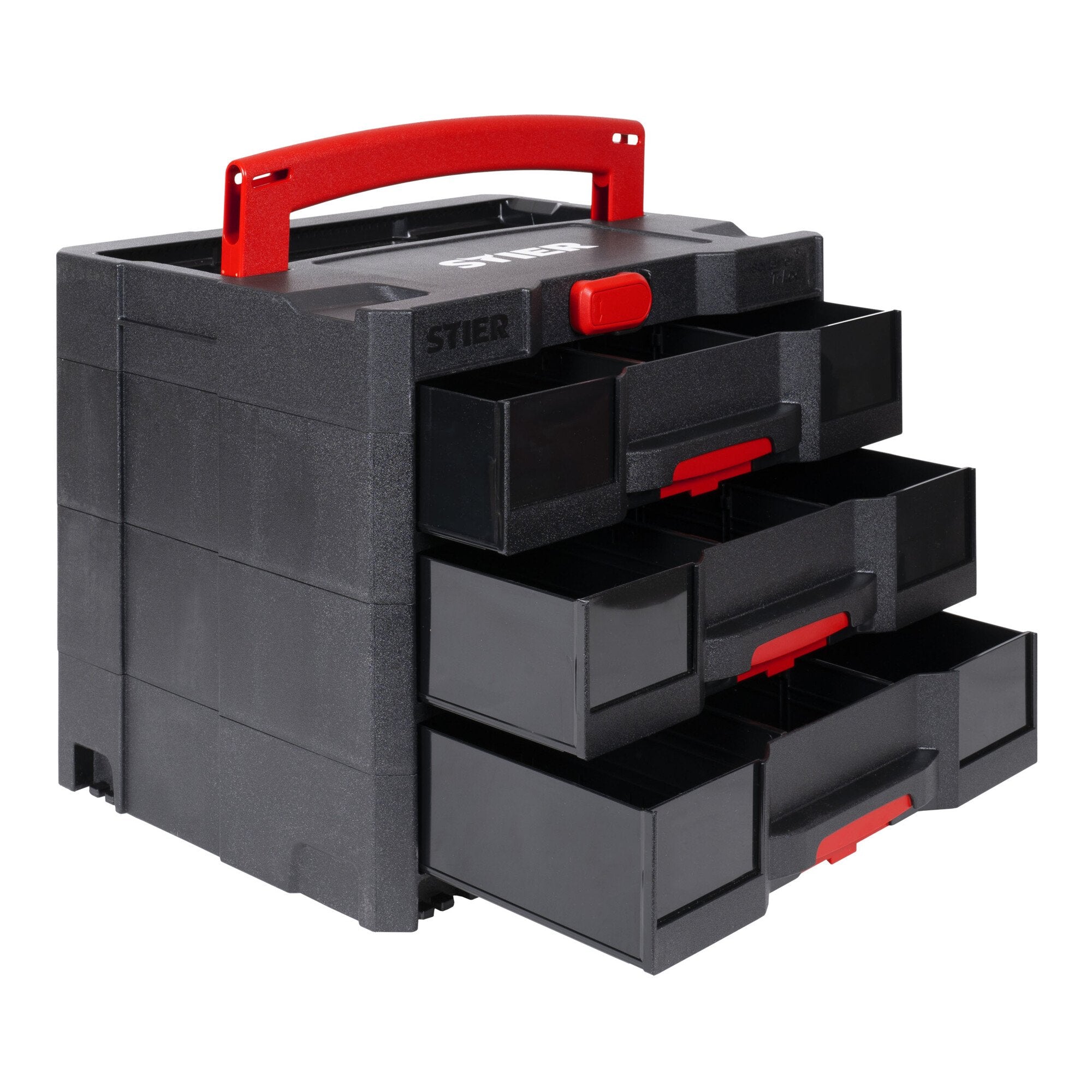 STIER Sortainer T-Loc IV/3 BLACK-Edition 6,7 L pro Schublade mit