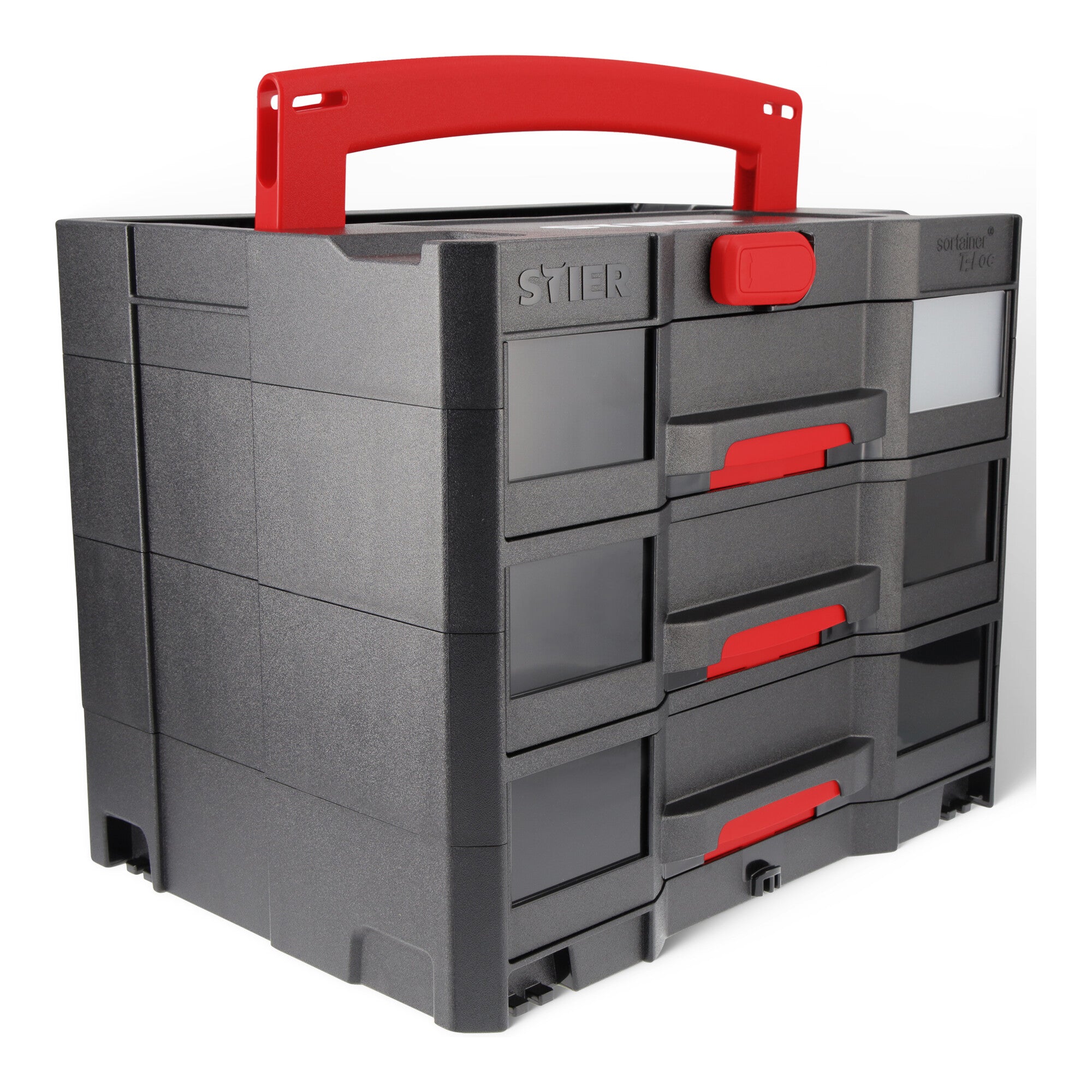 STIER Sortainer T-Loc IV/3 BLACK Edition 6.7 L per drawer with