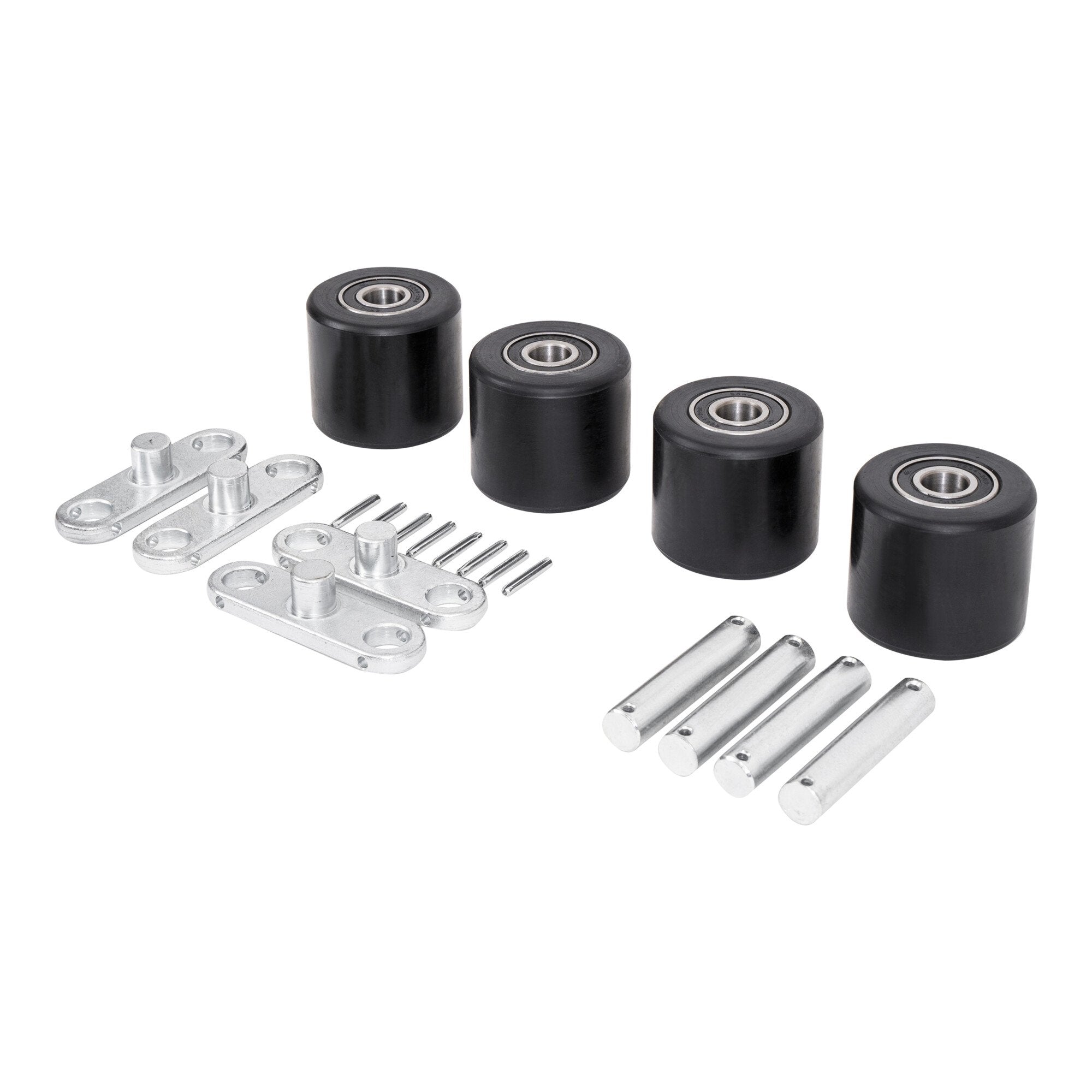 STIER Tandem-Lastrollen-Set aus robustem Nylon inkl. Achsen + Wippen für