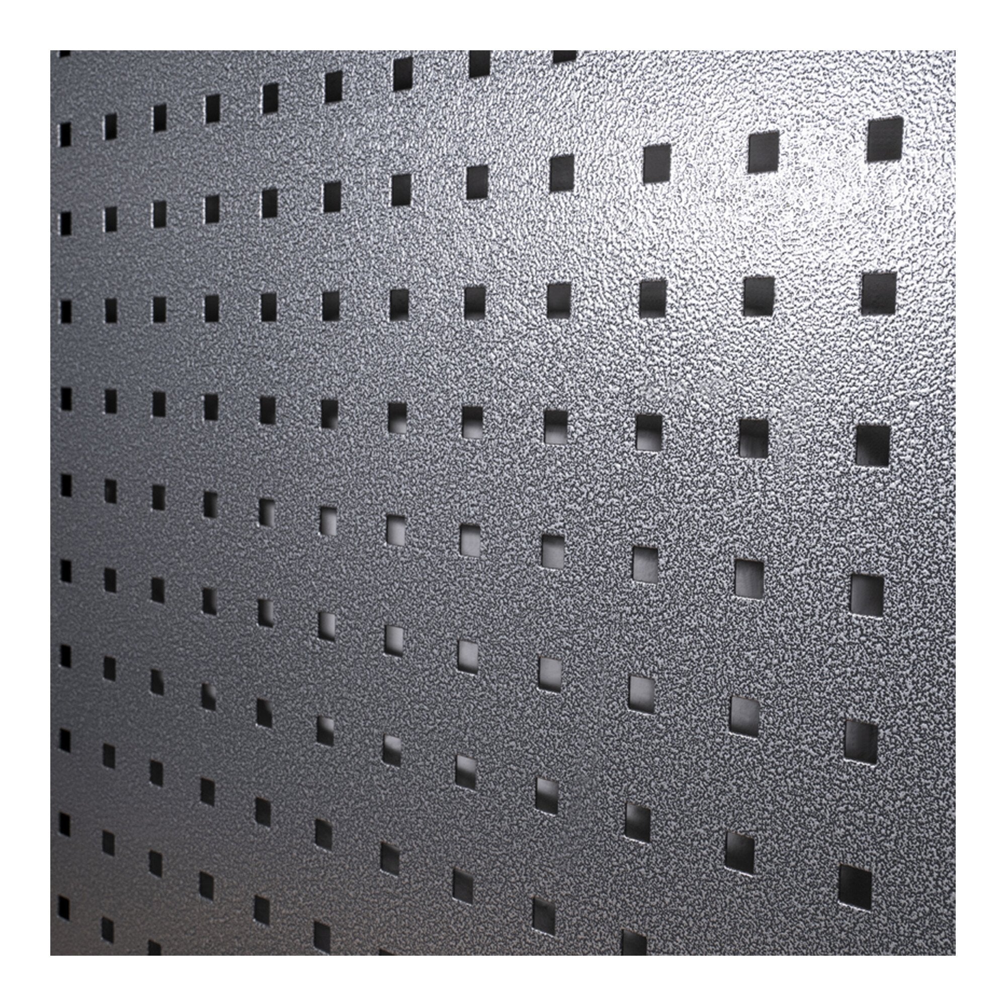 STIER Werkstatteinrichtung Basic 3-teilig mit Lochwand und Multiplex-Arbeitsplatte BxTxH 2275x460x2000mm