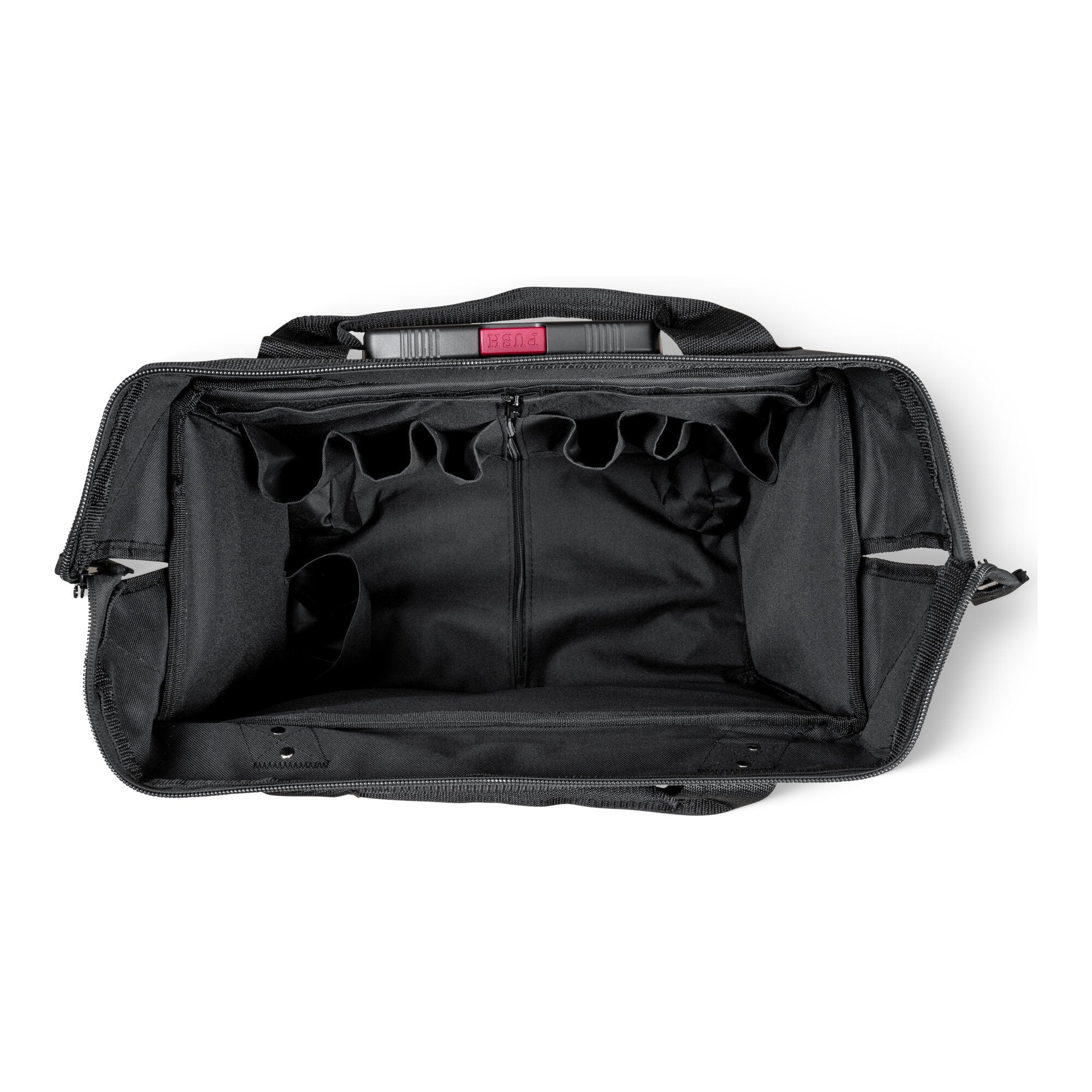 STIER Werkzeugtrolley Premium+ leer Werkzeugkoffer schwarz 19 Fächer reißfest