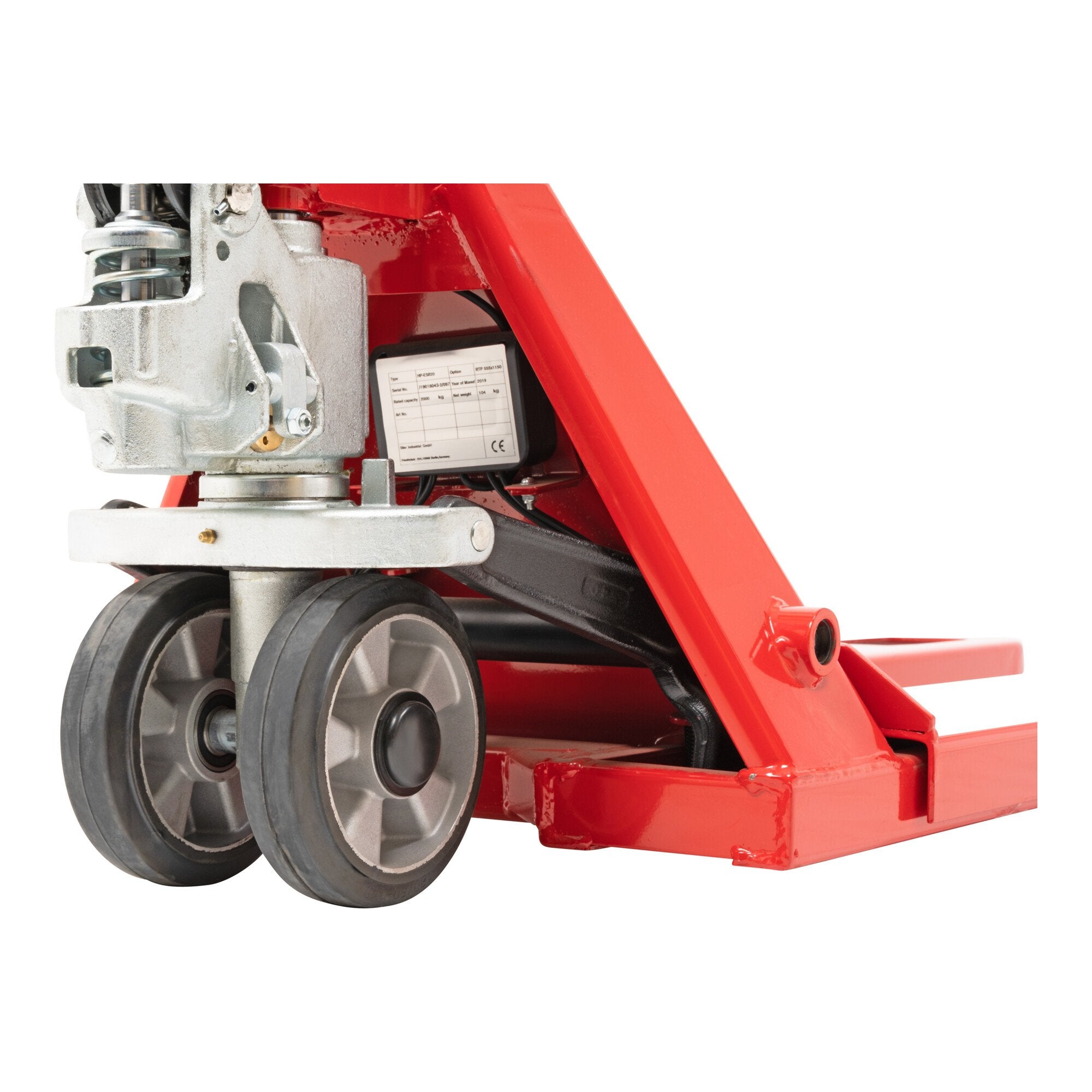 STIER Wiege-Hubwagen 1-kg-Schritte Tragkraft 2000 kg Gabelhubwagen Handhubwagen