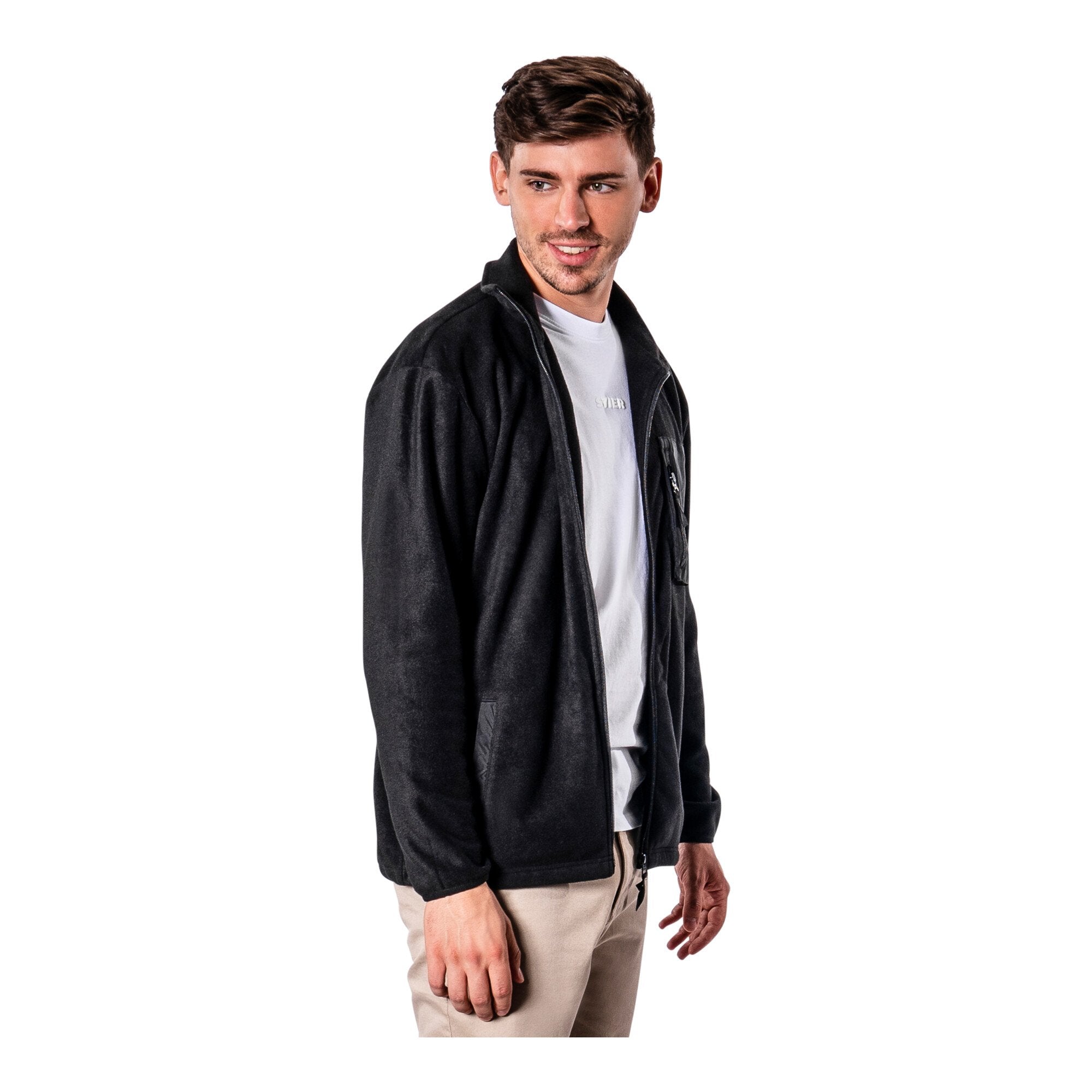 STIER Zip Fleece S Black