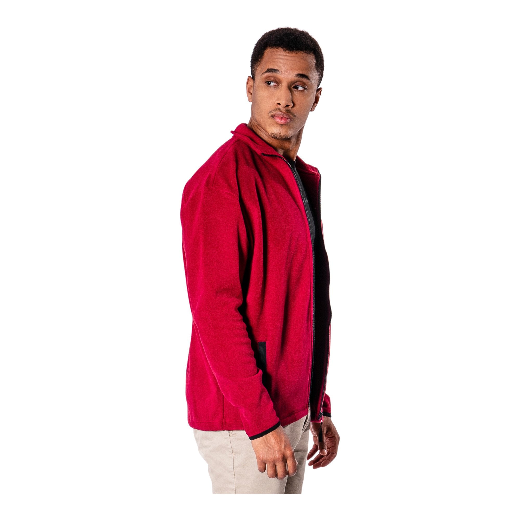 STIER Zip Fleece XL Deep Red