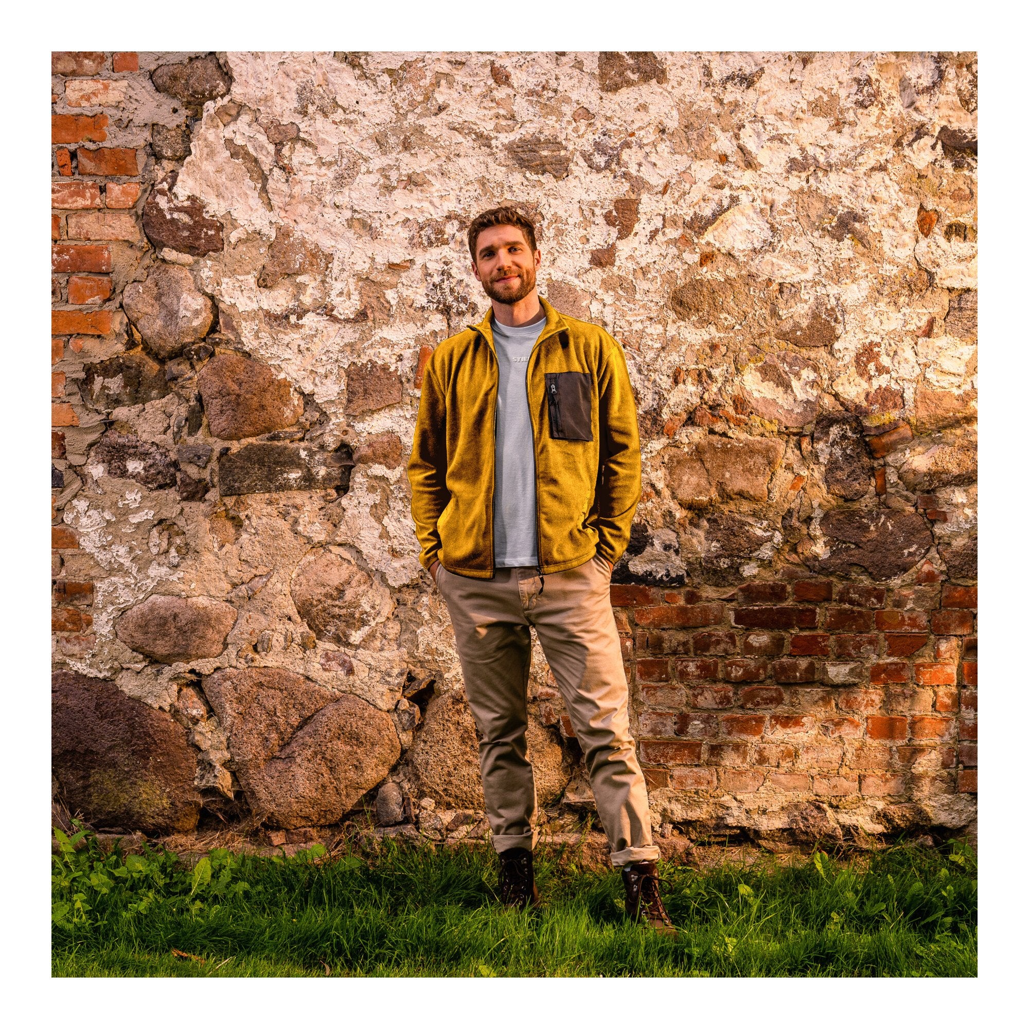 STIER Zip Fleece XXL Golden Brown