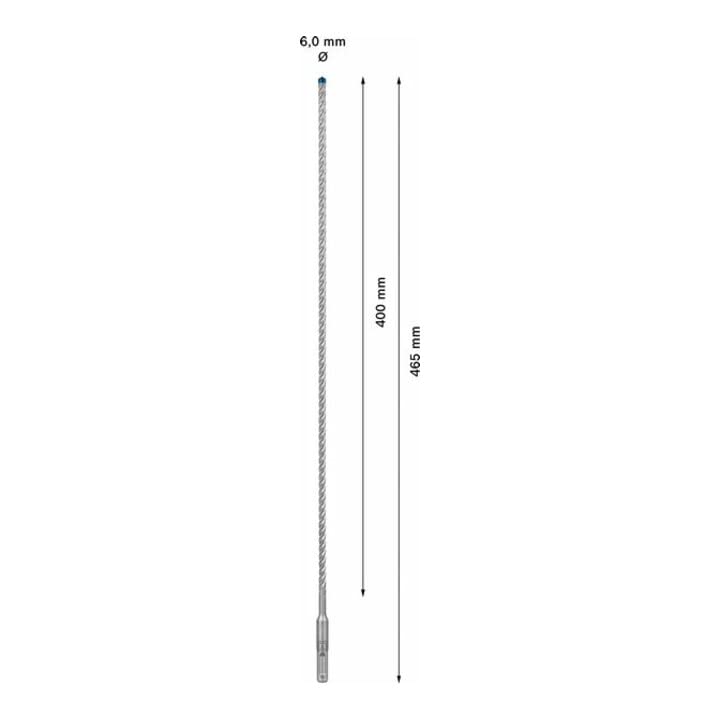 Bosch EXPERT SDS plus-7X Hammerbohrer 6 x 400 x 465mm für Bohrhämmer