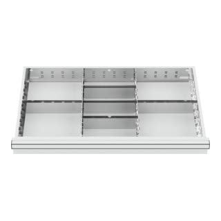 STIER Schubladeneinteilung Metalleinteilung BLH 75 mm Innenmaß 800x450 mm 8