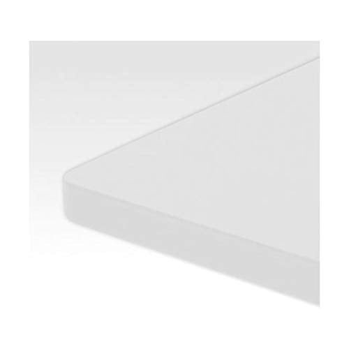 STIER Electrically height-adjustable desk 501-33, table frame with tabletop 100x80 cm, white mel., ergonomic sit-stand desk continuously adjustable 68-118 cm