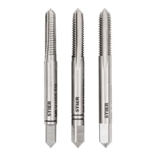 STIER hand tap set 3-piece pre-, middle- and finishing tap