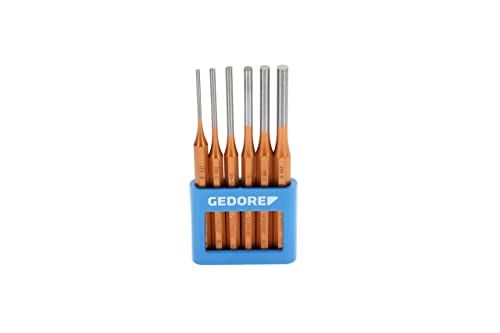 Gedore Splinttreiber-Satz inkl. PVC-Halter, 6-teilig, Stahl/Lackierung