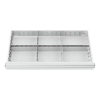 STIER Schubladeneinteilung Metalleinteilung BLH 200-300 mm Innenmaß 800x450 mm 6