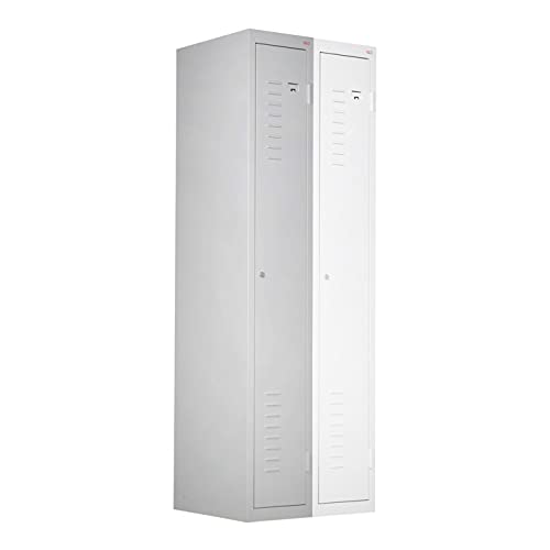 STIER wardrobe locker | add-on unit | 1800x300x500mm | light gray | metal cabinet | expandable | locker | 1 compartment | locker | secure storage of valuables | wardrobe cabinet