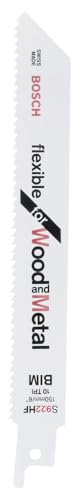 Bosch Säbelsägeblatt S 922 HF, Flexible for Wood and Metal 100 Stk