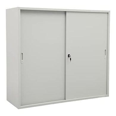 STIER sliding door wardrobe HxWxD 1080x1200x420mm light grey