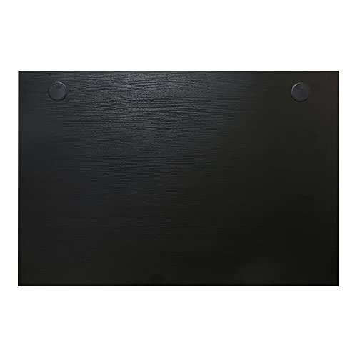 STIER desk top 120x80cm black melamine coated tabletop 25mm thick