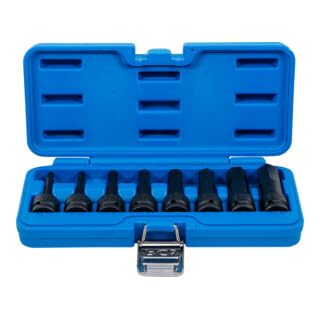 BGS Kraft-Bit-Einsatz-Satz Antrieb innenvierkant 12,5 mm Innensechskant 5 - 19