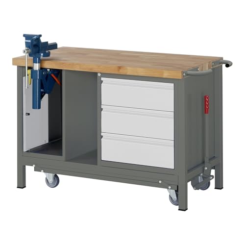 STIER Werkbank Premium mit abs. Fahrgestell