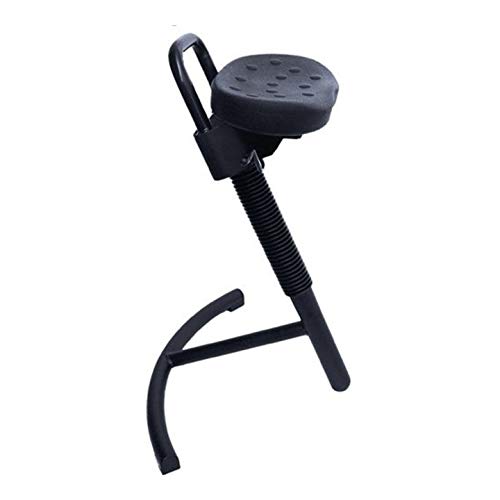 STIER Stehhilfe mit Stahlgestell grau Sitzhöhe 645-825 mm PU-Sitz