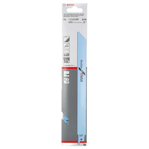 Bosch Säbelsägeblatt S 1122 BF, Flexible for Metal 5 Stk