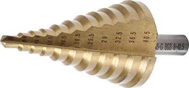BGS Stufenbohrer titannitriert Ø 6 - 40,5 mm