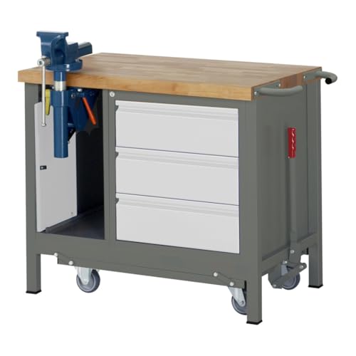 STIER Werkbank Premium mit abs. Fahrgestell