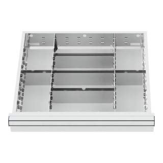 STIER Schubladeneinteilung Metalleinteilung BLH 200-300 mm Innenmaß 500x450 mm 8