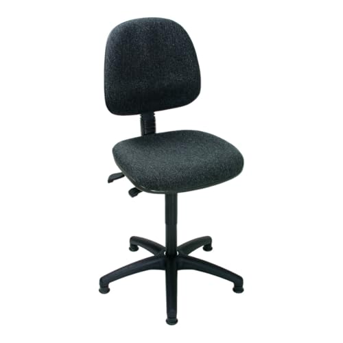 STIER work chair with glides without armrests seat height 450-640mm upholstery