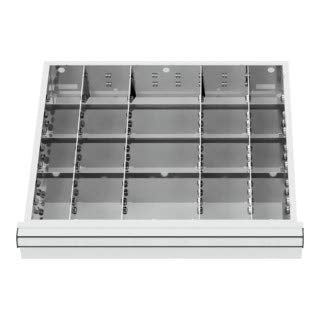 STIER Schubladeneinteilung Metalleinteilung BLH 100/125 mm Innenmaß 500x450 mm