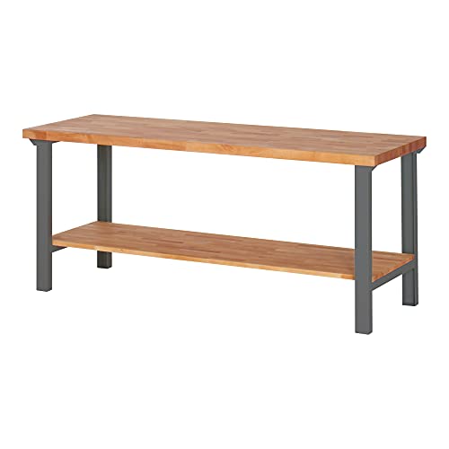 STIER workbench Premium with storage shelf WxDxH 2000x700x840 mm 