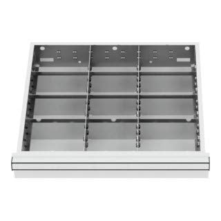 STIER drawer divider metal divider BLH 150/175 mm internal dimensions 500x450 mm