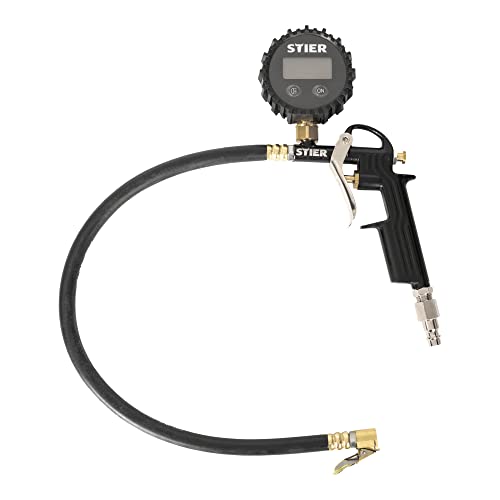 STIER tire pressure gauge Measuring range: 0 to 11 bar Hose length 350 mm
